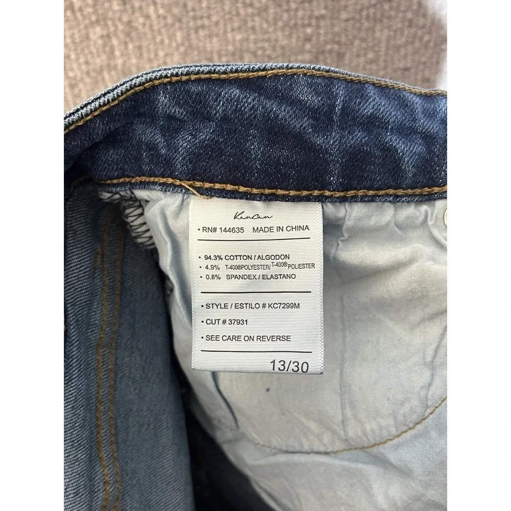KanCan Stevie Ankle Skinny Jeans Juniors Size 13/30 Distressed Cuffed Mid Rise